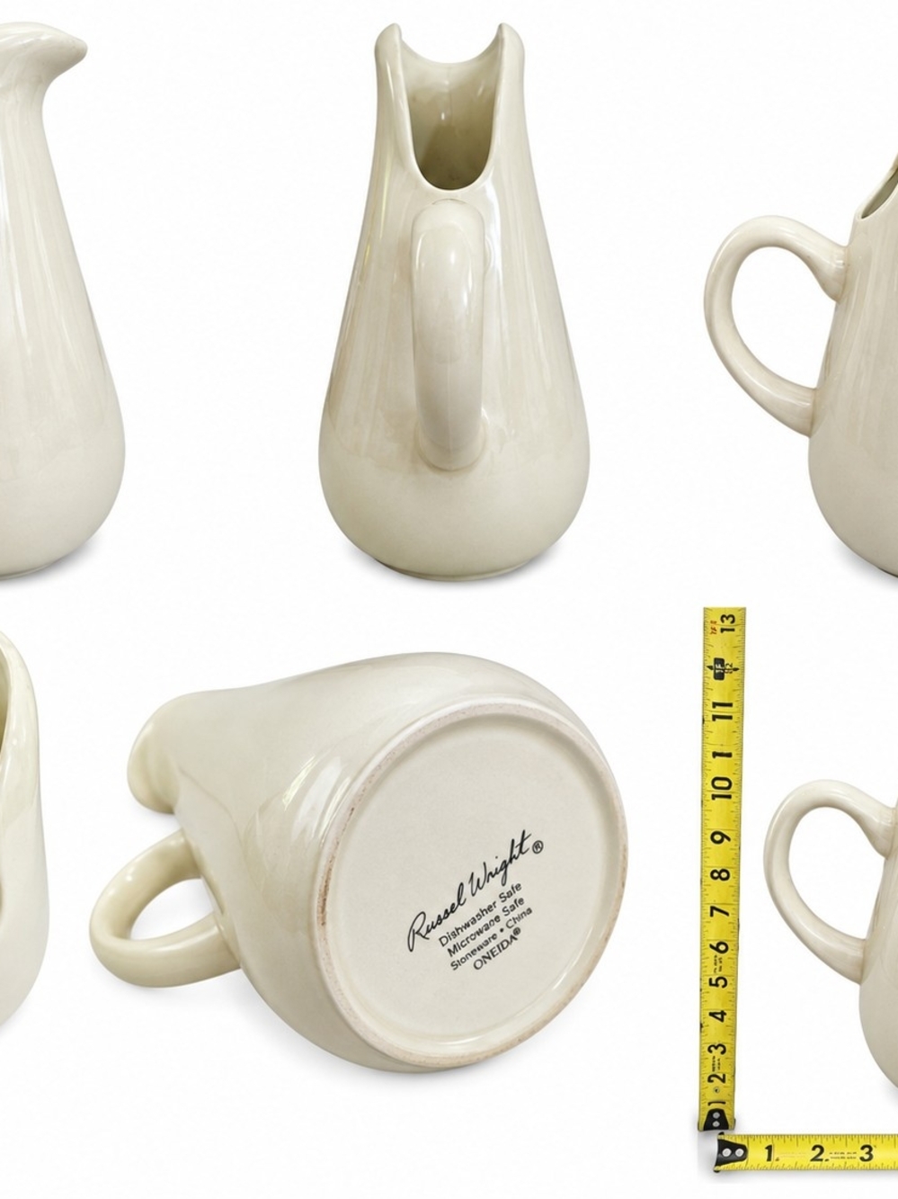 Russel Wright Cream Ceramic Water Pitcher